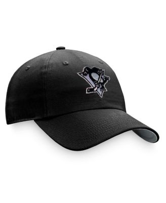 Women's Black Pittsburgh Penguins Iconic Glimmer Adjustable Hat