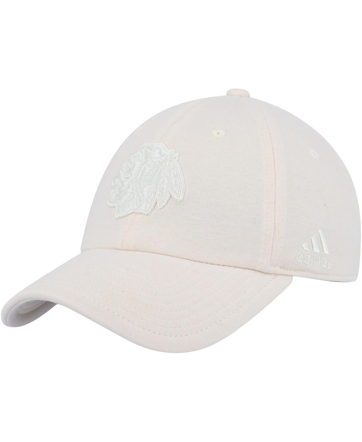 Adidas Originals Men's Adidas Cream Chicago Blackhawks Zero Dye Slouch Adjustable Hat