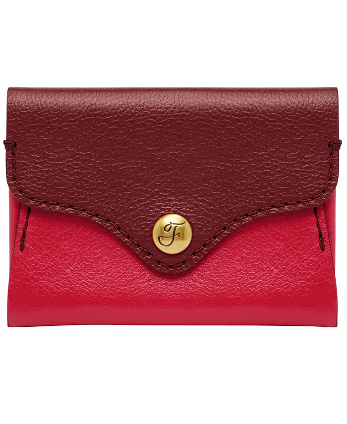 Fossil Heritage Leather Card Case Wallet Macy s