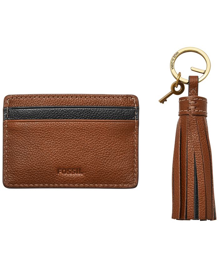 Elevate Your Key Game with Our Leather O Circle Tassel Wristlet