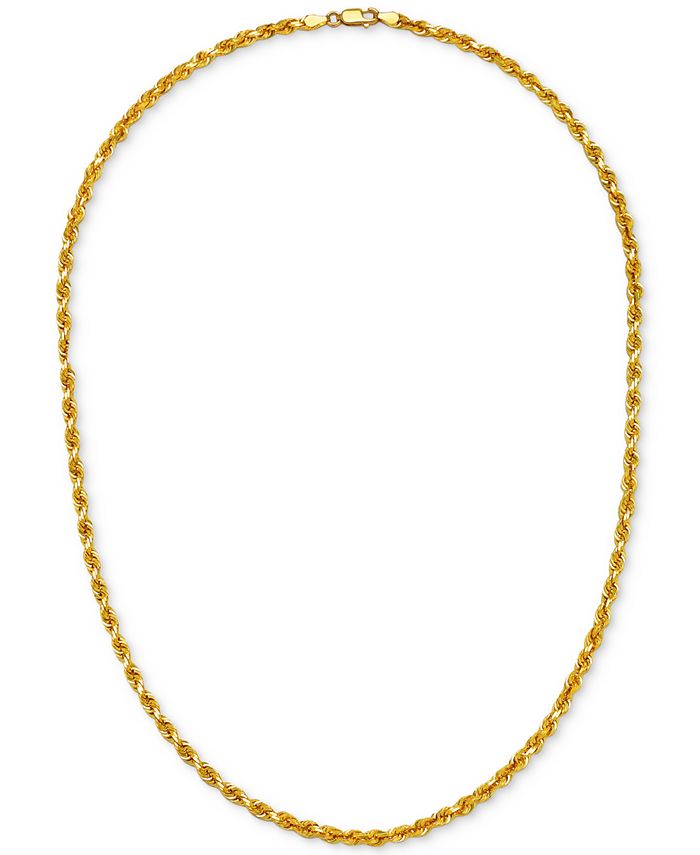 Macys solid gold hot sale chain