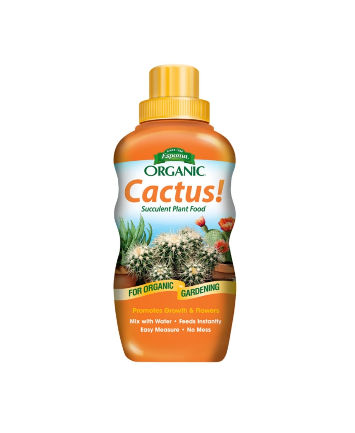 Organic Cactus Houseplant Food, 8 Oz - Orange