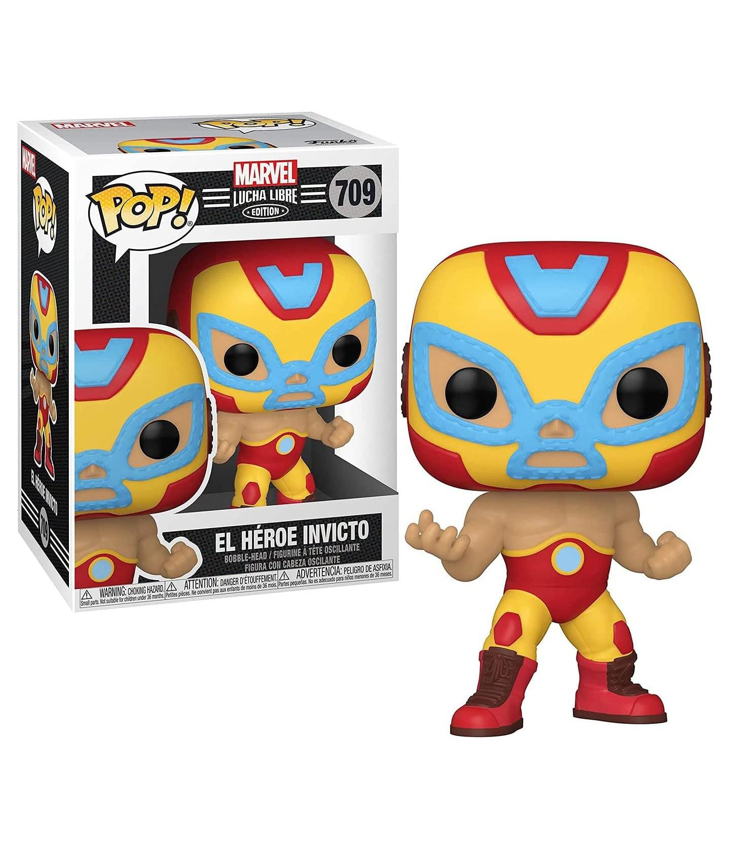 Детская фигурка Funko Pop! Iron Man (Marvel Luchadores) 3.5" Vinyl, от 3 лет, цвет: Assorted Pre-Pack — фото 4