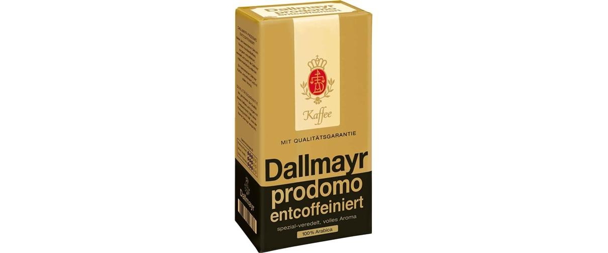 Dallmayr Prodomo Decaffeinated Ground Coffee (pack Of 2) In Gold