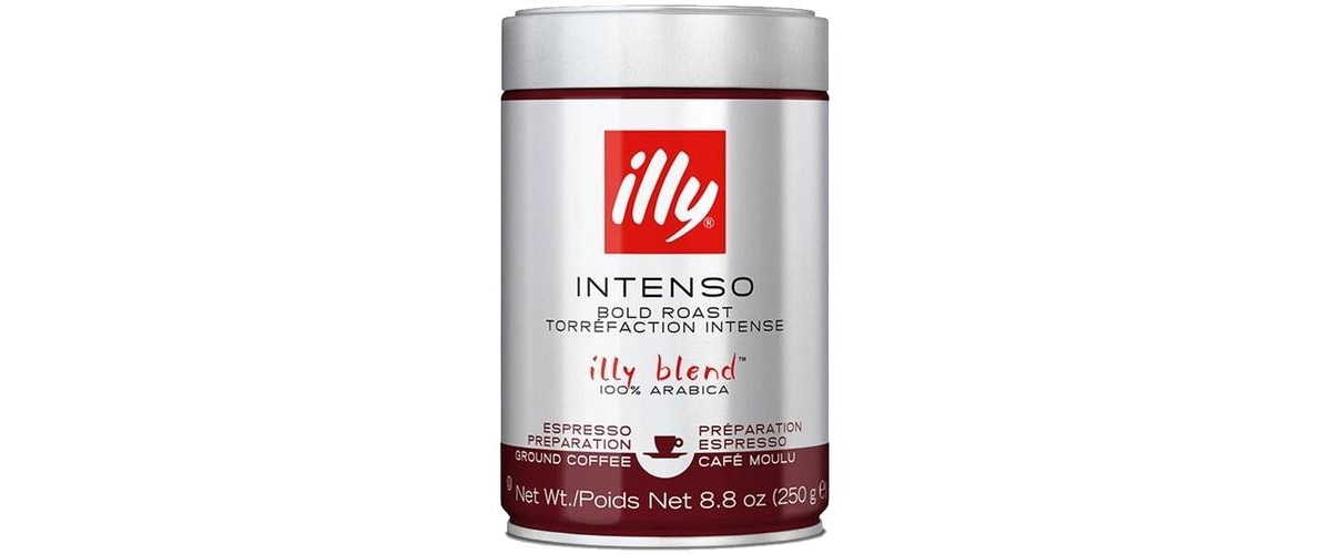 Illy Intenso Bold Roast Fine Ground Espresso Coffee (Pack of 2)