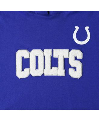 Men's Royal, White Indianapolis Colts Alex Long Sleeve Hoodie T-shirt