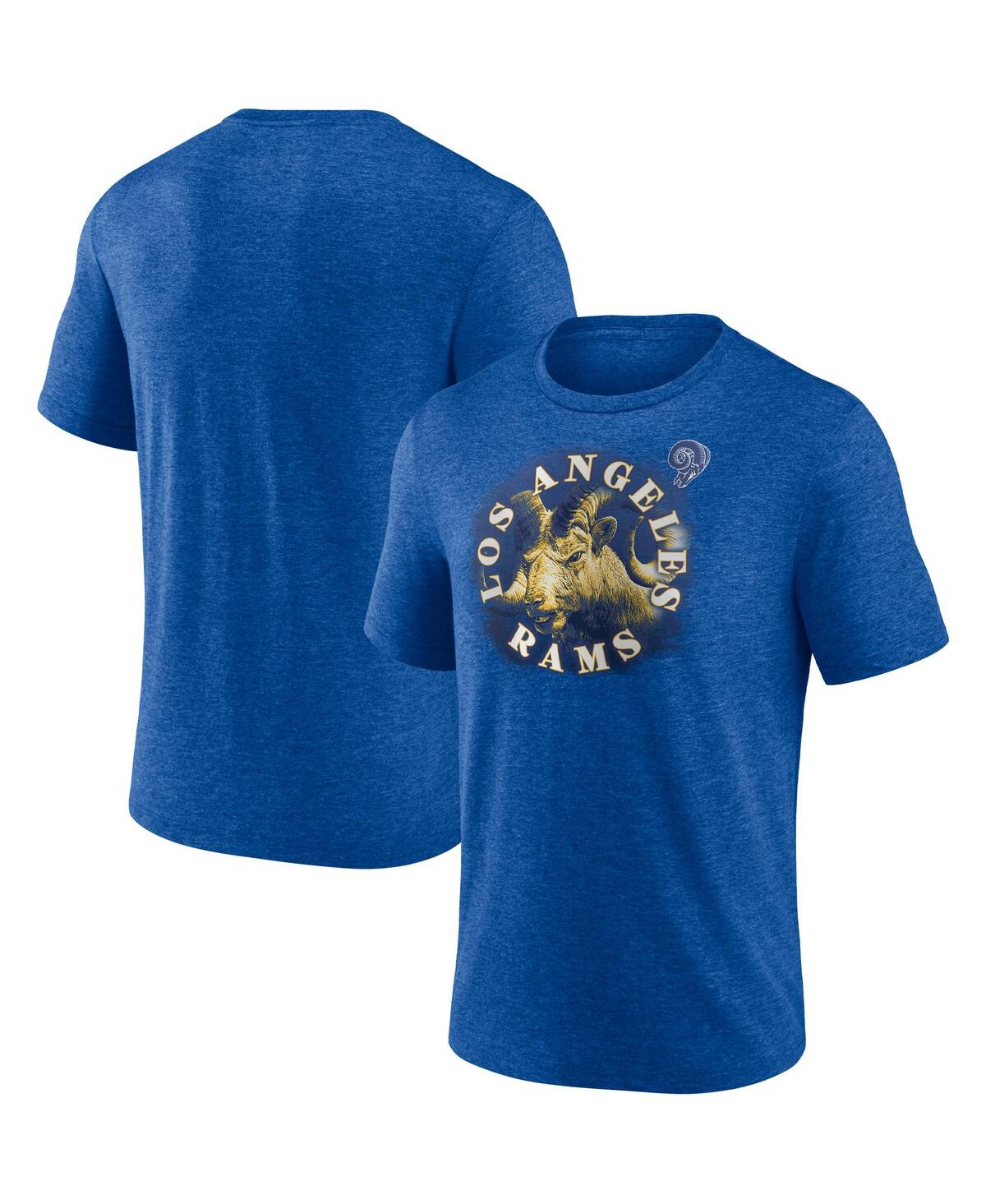 Shop Fanatics Men's  Heathered Royal Los Angeles Rams Sporting Chance T-shirt