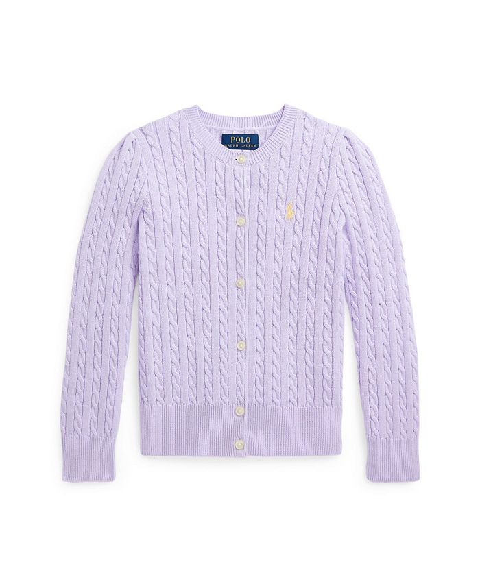Polo Ralph Lauren Toddler and Little Girls Mini-Cable Cardigan Sweater ...