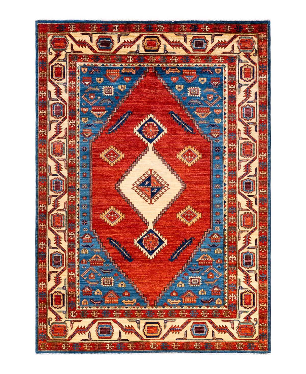 Adorn Hand Woven Rugs Serapi M1973 6' x 8'7in Area Rug - Orange