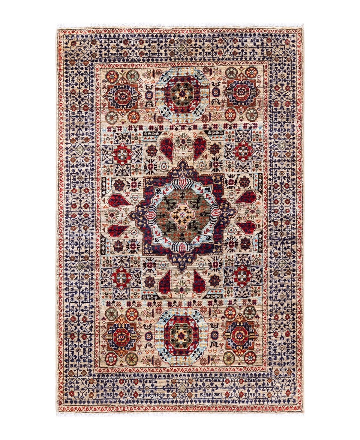 Adorn Hand Woven Rugs Serapi M1973 3'4" X 5'2" Area Rug In Beige