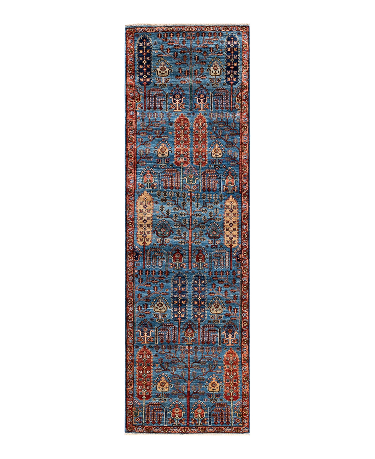 Adorn Hand Woven Rugs Serapi M1973 2'9in x 9' Runner Area Rug - Mist