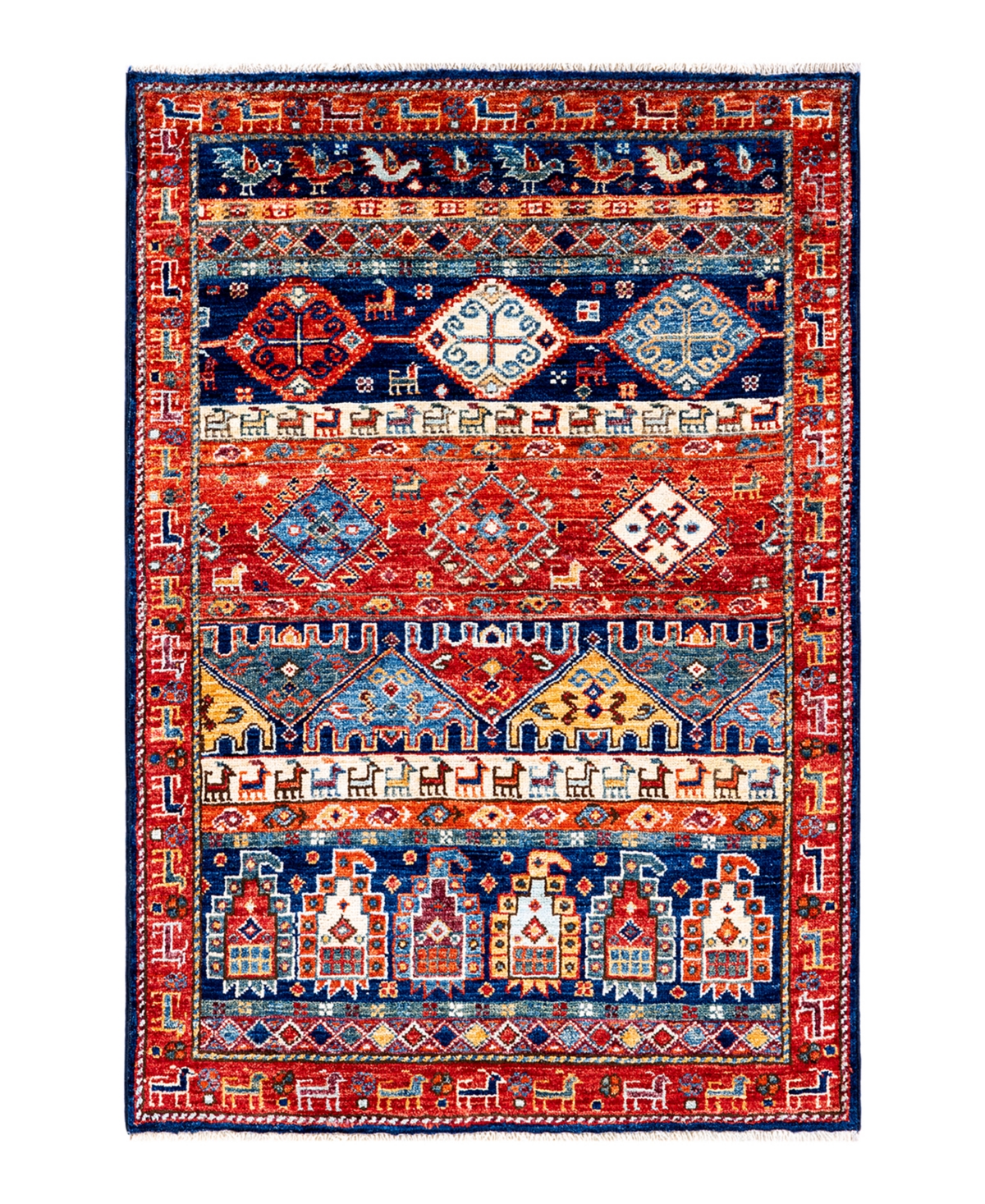 Adorn Hand Woven Rugs Serapi M1973 2'9in x 4' Area Rug - Blue