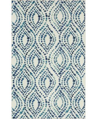 Mohawk Prismatic Dotted Ogee 8' x 10' Area Rug - Navy