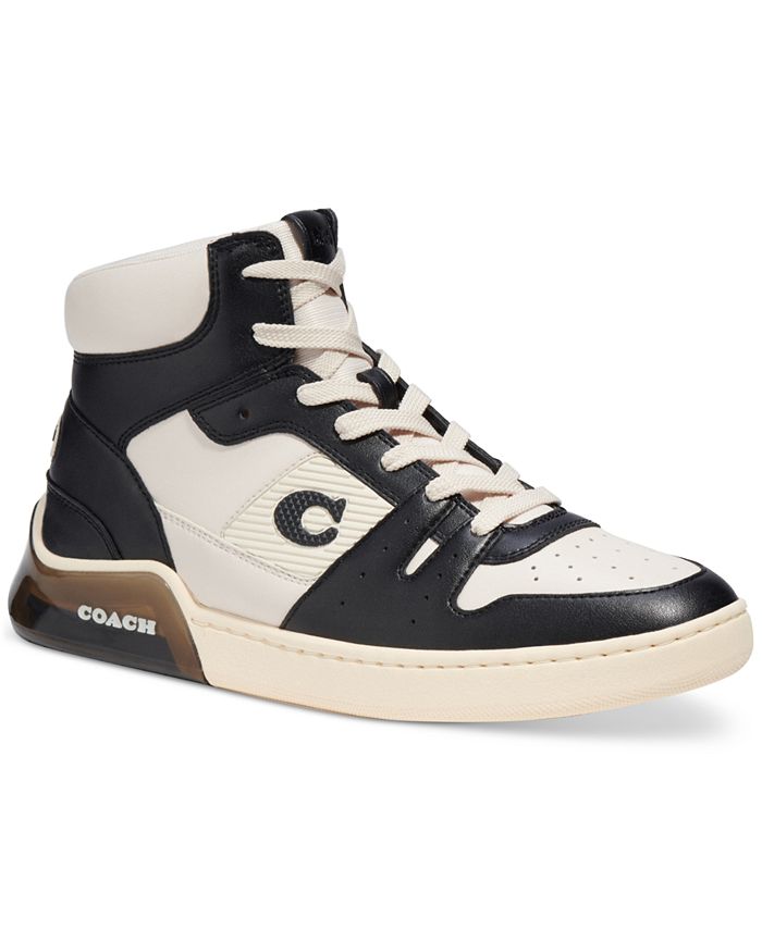 Coach high best sale top sneakers macy's