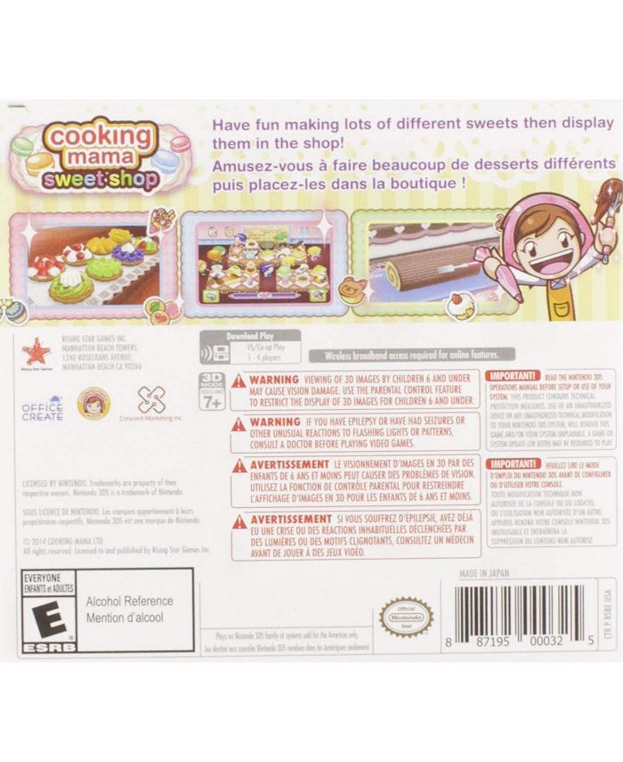Crescent Marketing Cooking Mama: Sweet Shop - Nintendo 3DS - Macy's