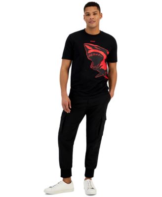 【Hugo Boss】Darmolejo シャーク プリント ロゴ Tシャツ ♪ HUGO Men's Darmolejo Shark Graphic T-Shirt - Macy's