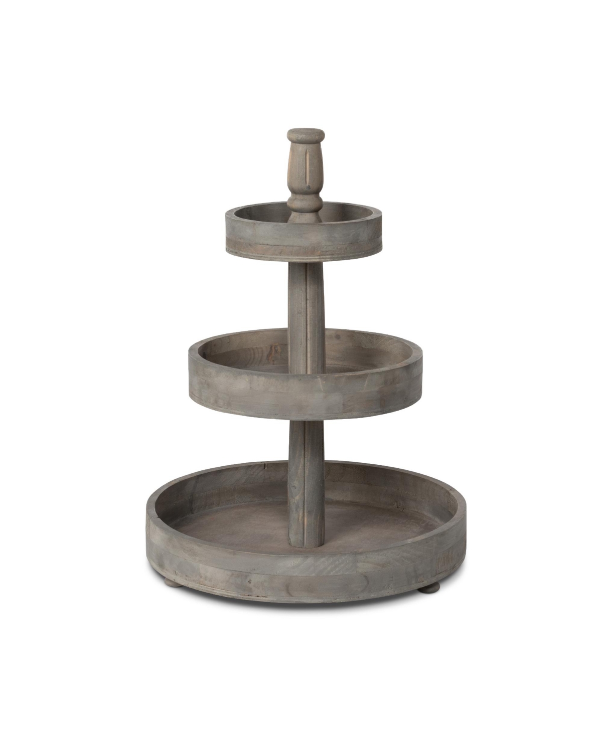 Park Hill Collection Wooden 3-tiered Plant Stand
