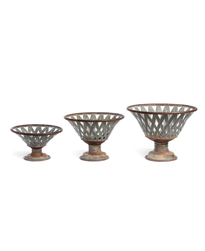 Park Hill Collection Woven Metal Footed Bowl Macy's