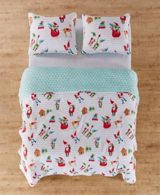 Levtex Gnome for the Holidays Quilt, King/California King