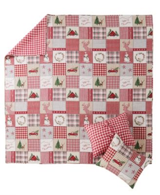 Home for Christmas Festive Plaid 2-Pc. Quilt Set, Twin/Twin XL