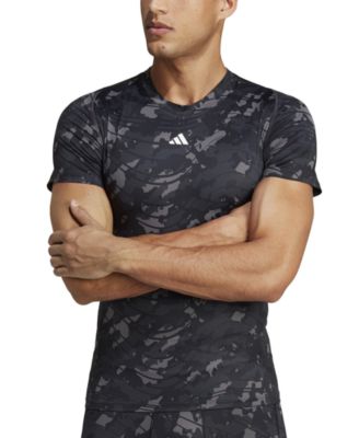 adidas Slim Fit Techfit Crewneck Short Sleeve Training T-Shirt - Macy's