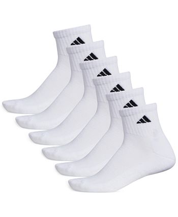 adidas Men's Cushioned Quarter Extended Size Socks, 6-Pack & Reviews ...