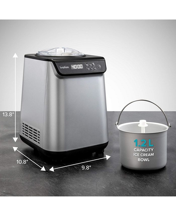 Ivation Automatic Ice Cream Maker Machine with Builtin Compressor Macy's