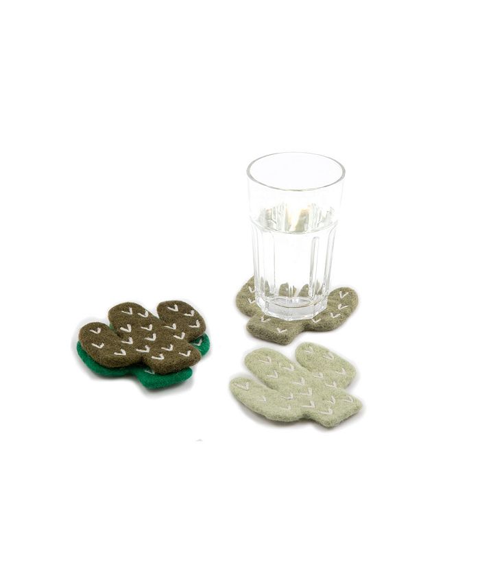 Thirstystone Agate in Blue 4 Pack Absorbent Stone Coasters with Protective Cork