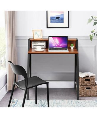 2 Tier Computer Desk PC Laptop Table Study Writing