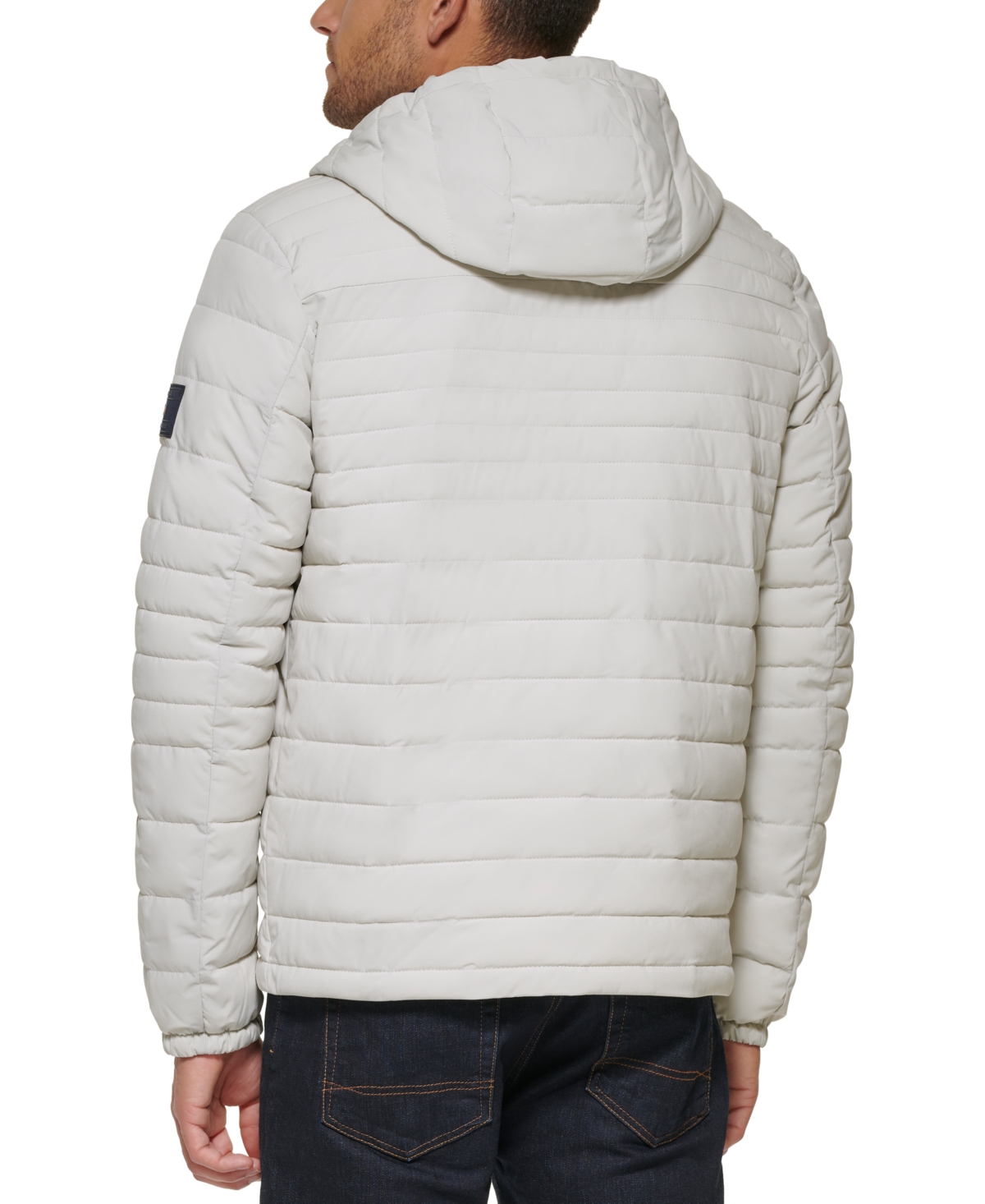 Tommy Hilfiger Men's Stretch Quilted Hooded Jacket