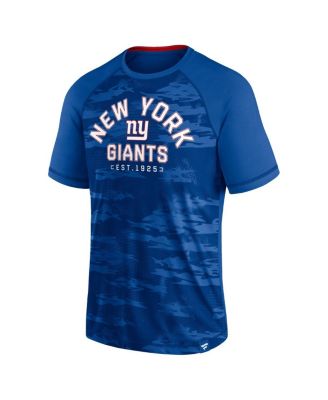Men's Royal New York Giants Hail Mary Raglan T-shirt