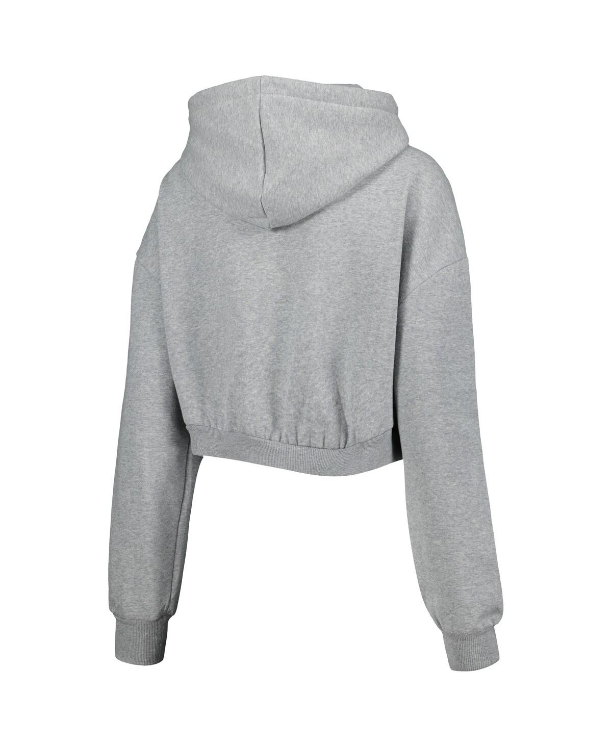 Shop The Wild Collective Women's  Gray Pittsburgh Steelers Cropped Pullover Hoodie