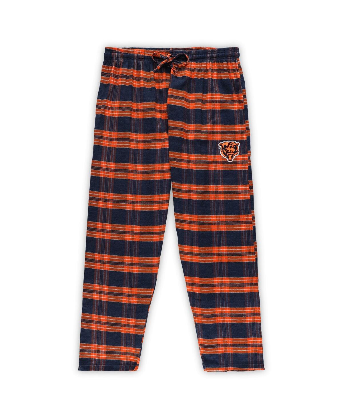 Shop Concepts Sport Women's  Navy, Orange Chicago Bears Plus Size Badge T-shirt And Pants Sleep Set In Navy,orange