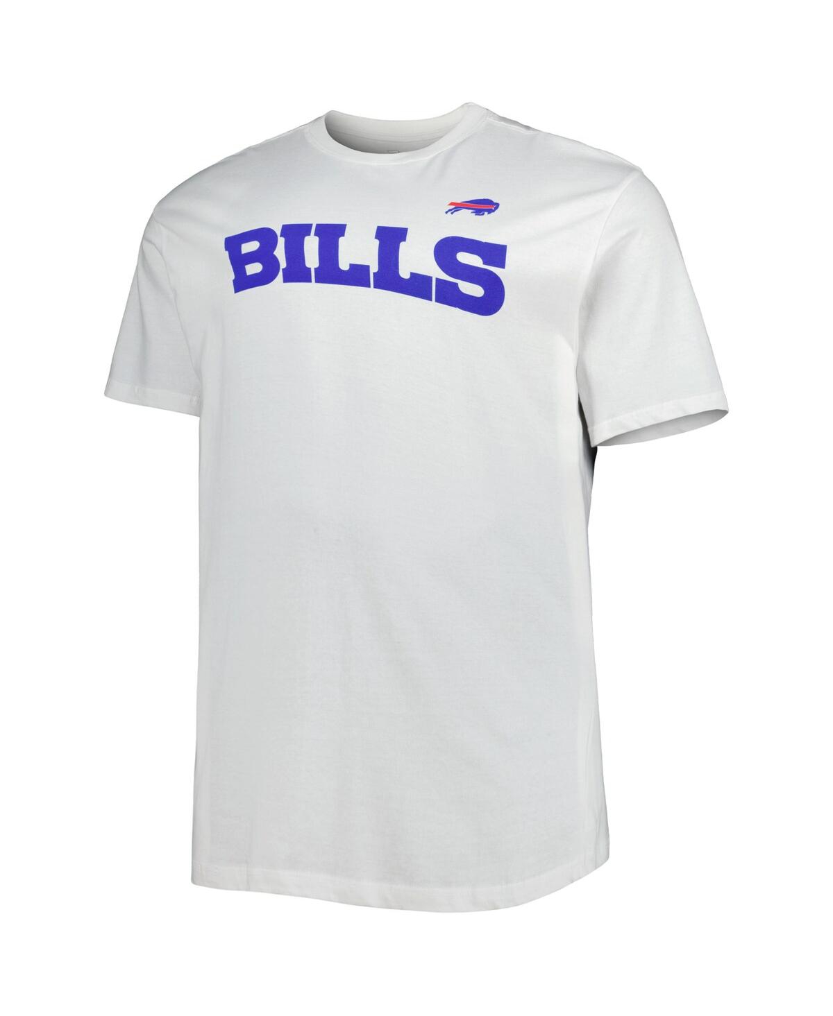 Shop Fanatics Men's  White Buffalo Bills Big And Tall Hometown Collection Hot Shot T-shirt