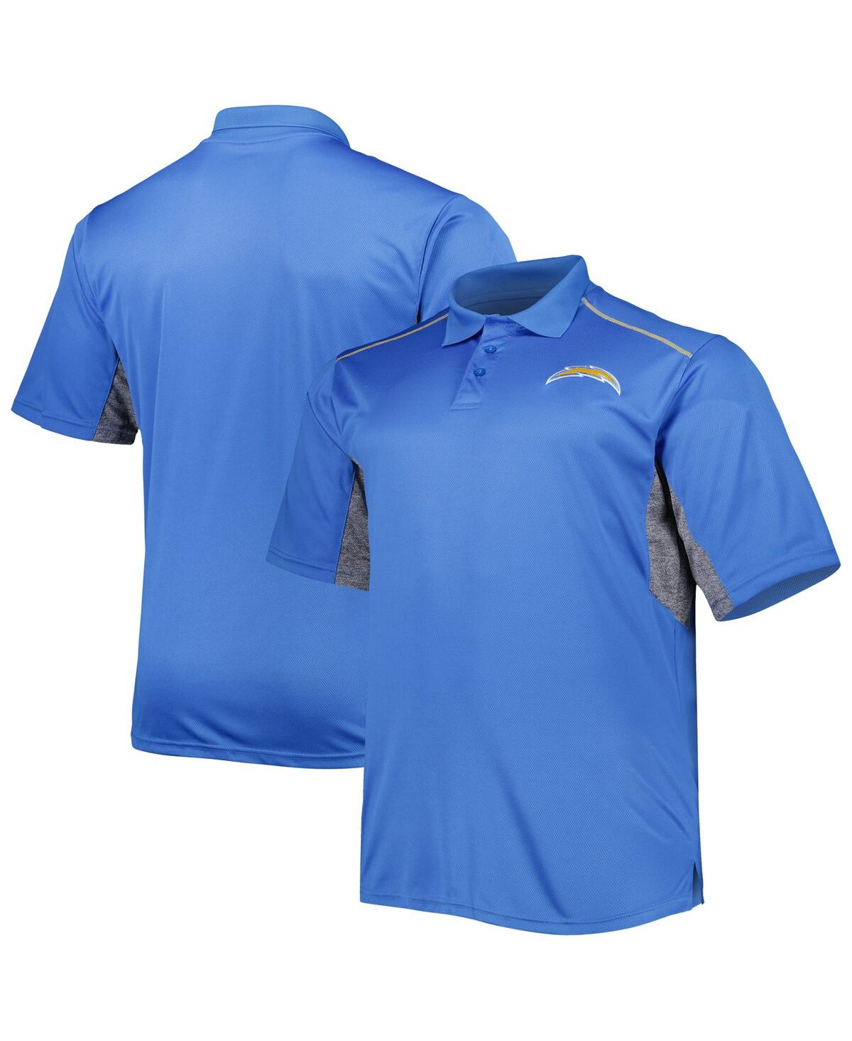 Shop Profile Men's Powder Blue Los Angeles Chargers Big And Tall Team Color Polo Shirt