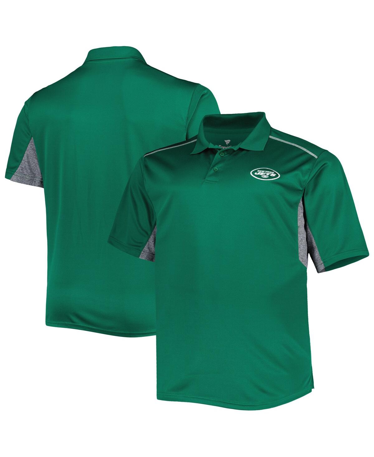 Shop Profile Men's Green New York Jets Big And Tall Team Color Polo Shirt