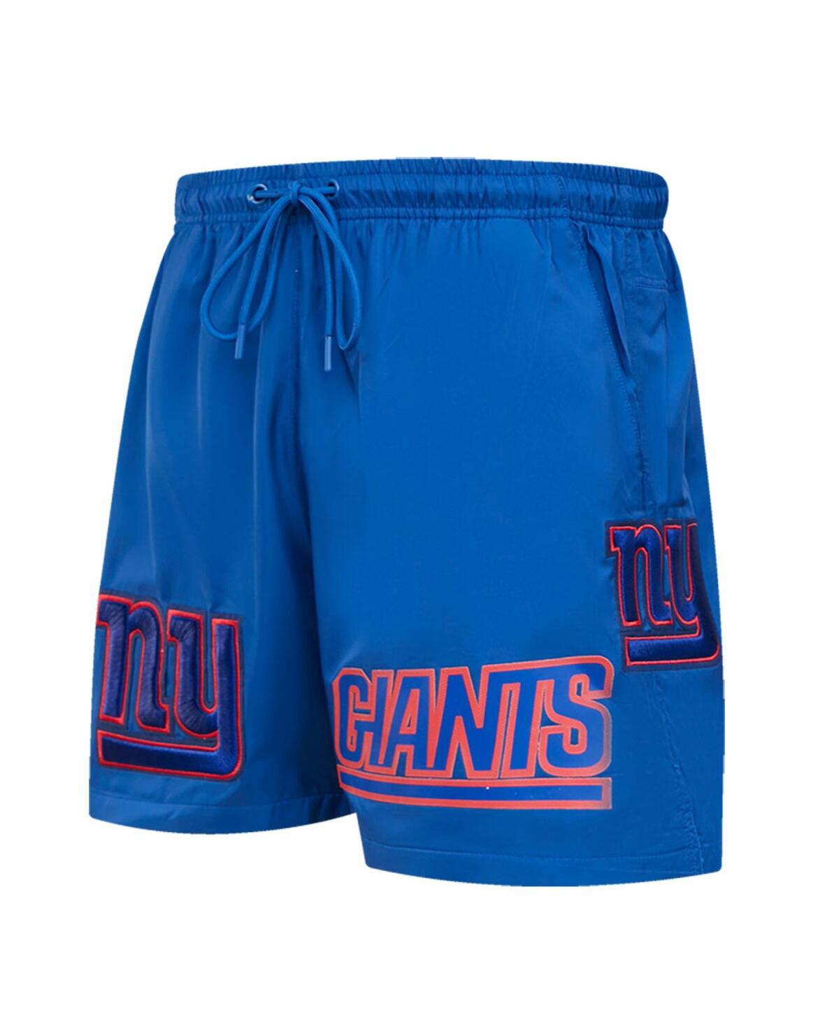 Pro Standard Royal New York Giants Woven Shorts In Royal