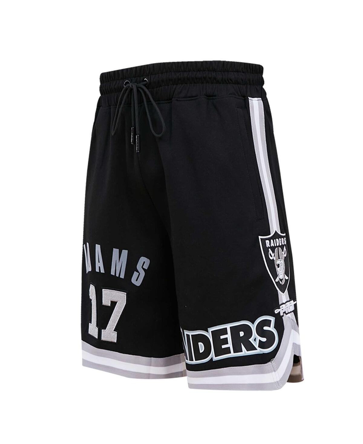 PRO STANDARD MEN'S PRO STANDARD DAVANTE ADAMS BLACK LAS VEGAS RAIDERS PLAYER NAME AND NUMBER SHORTS 
