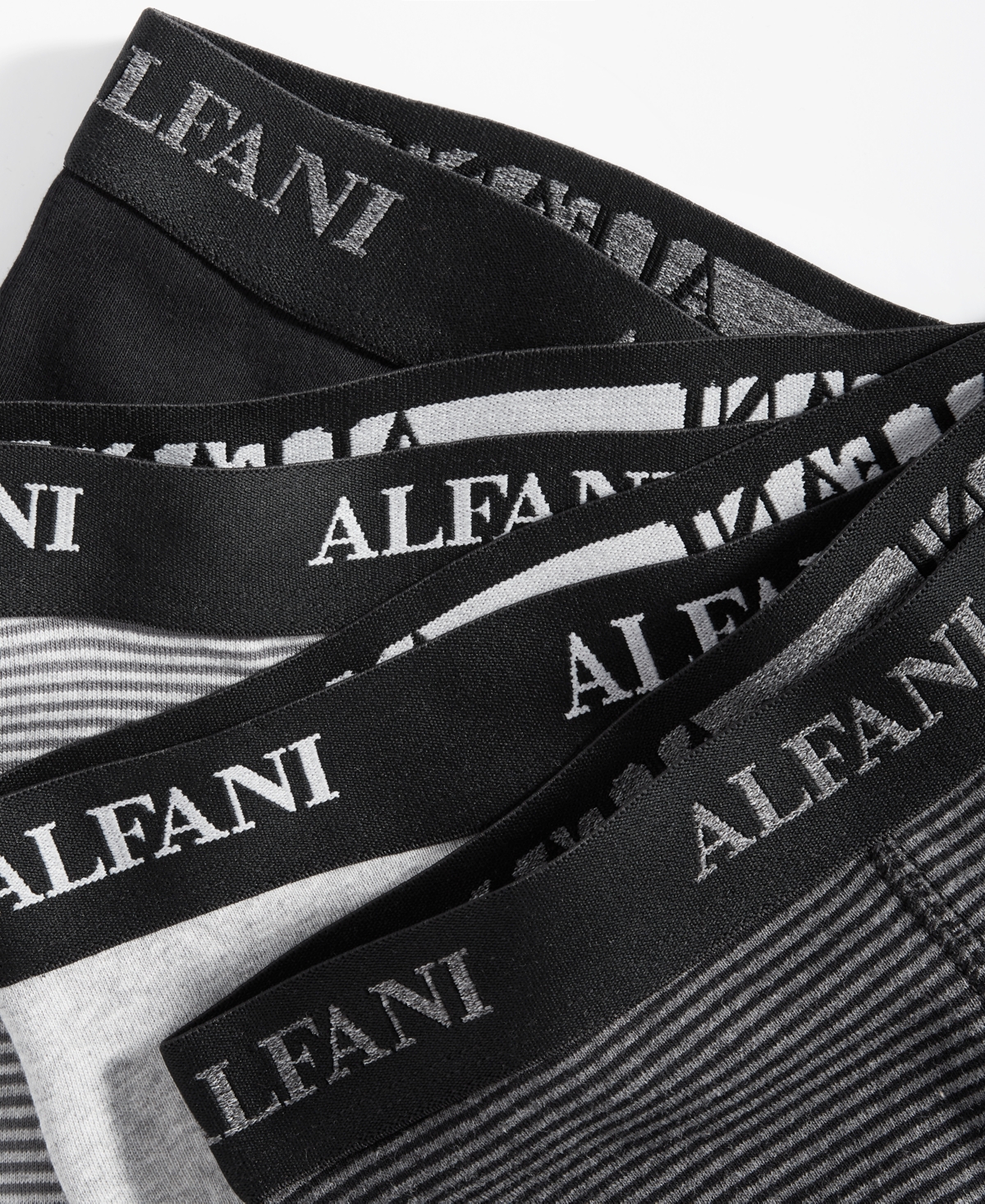 Alfani Men's 4-Pk. Moisture-Wicking Cotton Boxer Briefs, Created for Macy's -black Cmbo