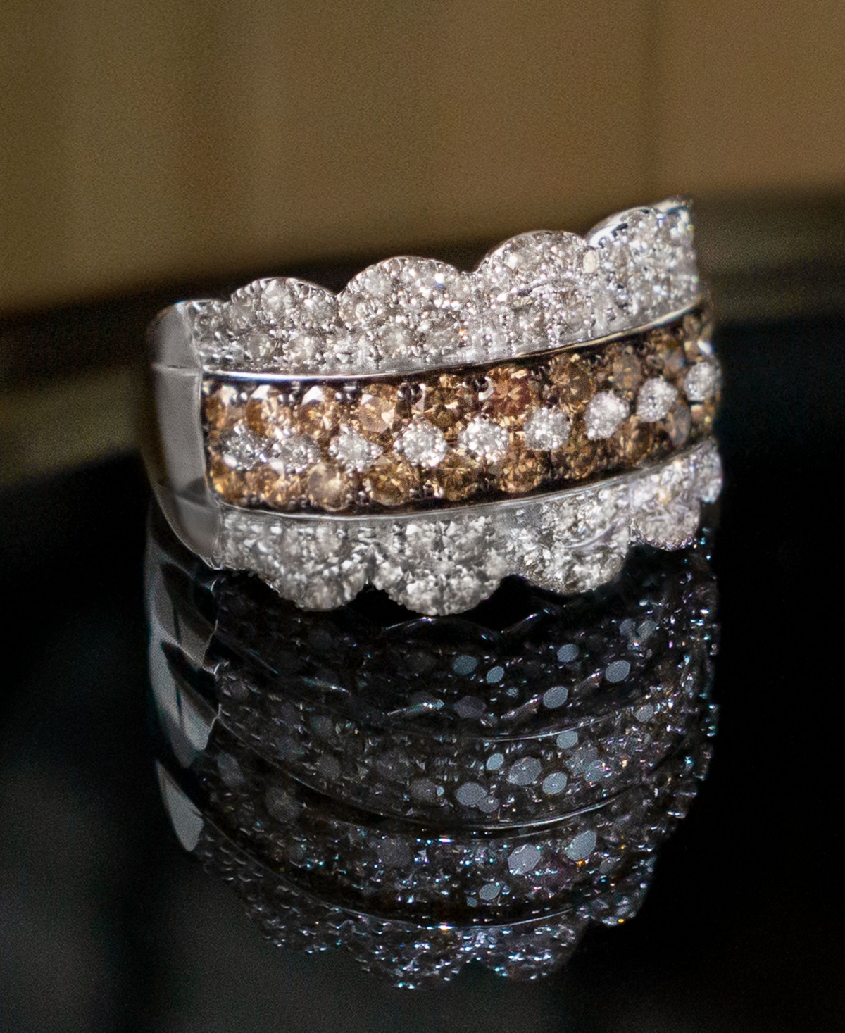 Le Vian 20th Anniversary Diamond Jubilee Crown Ring (2 ct. t.w.) in 14k 14k Rose Gold or 14K Yellow Gold, Exclusively at Macy's - White Go