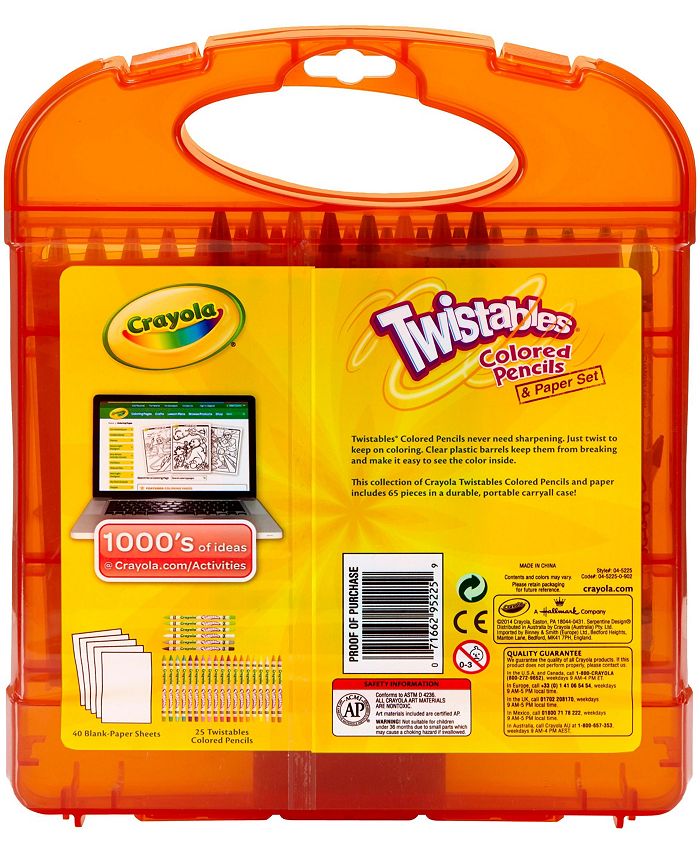 Crayola Twistables Colored Pencil Kit Macy's