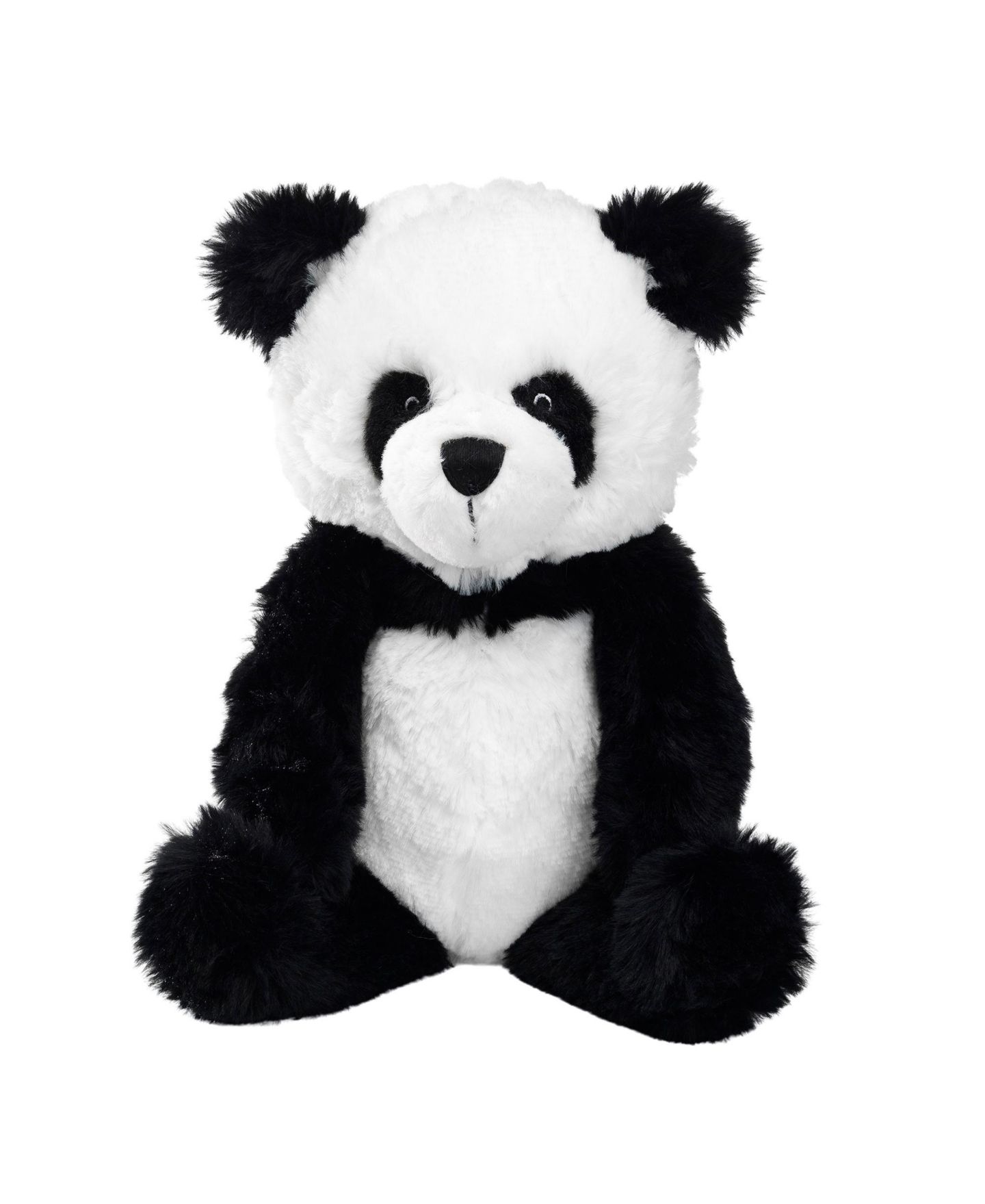 Детская мягкая игрушка Lambs & Ivy Lucky 11" Plush Panda, цвет: Чёрный — фото 1