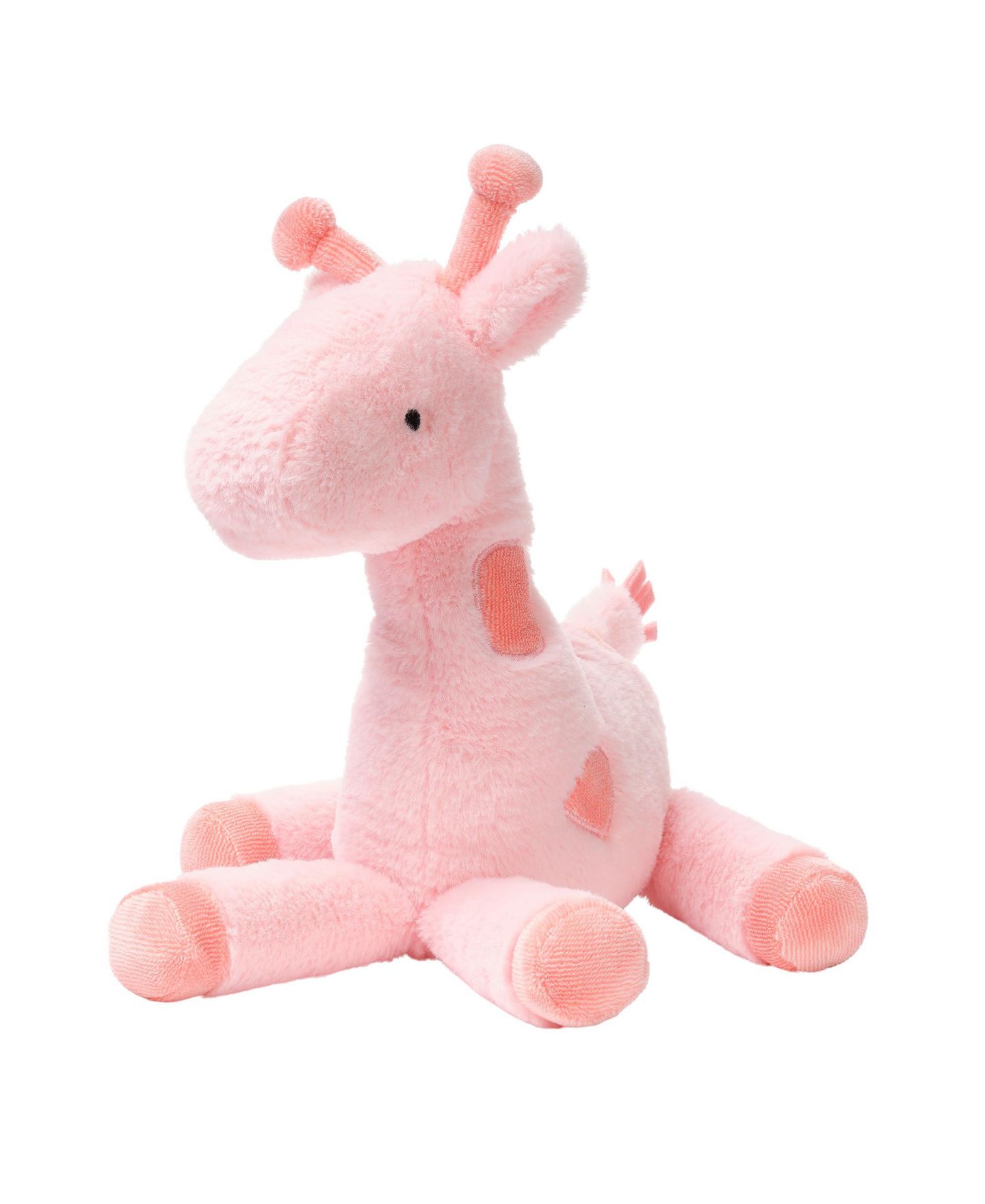Детская мягкая игрушка Lambs & Ivy Snuggles Giraffe 14" Soft Faux-Fur Plush, цвет: Розовый — фото 1