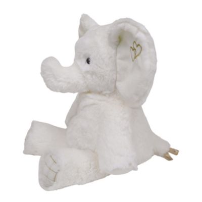 Signature Jamboree White/Gold Plush Elephant Stuffed Animal - Marshmallow