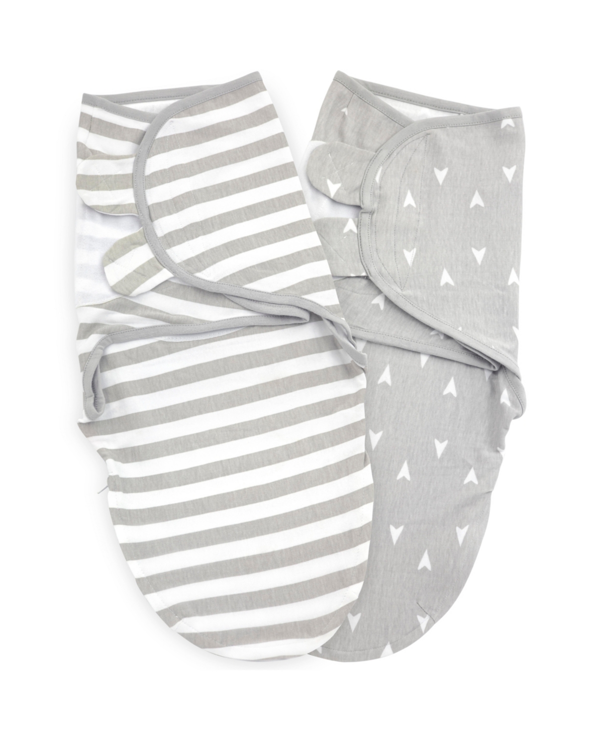 Bublo Baby Baby Swaddle Blanket Boy Girl, 2 Pack Newborn Zipper Swaddles, Infant Adjustable Swaddling Sleep Sac In Grey