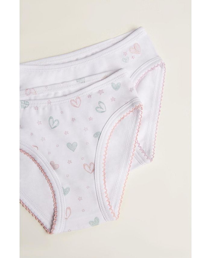 Babycottons Toddler Girls Ultra Soft peruvian pima cottons Dots underwear 3  pack