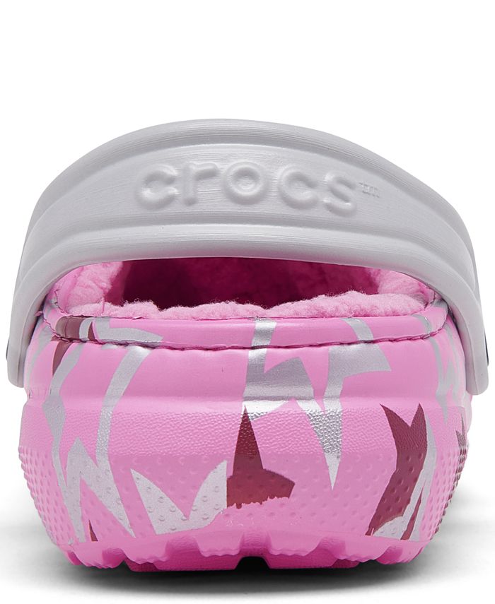 Crocs Little Girls Disco Dance Party Classic Lined Clogs from Finish