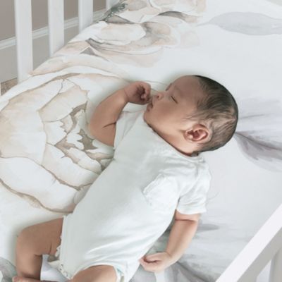 Signature Watercolor Floral Organic Cotton Fitted Crib Sheet