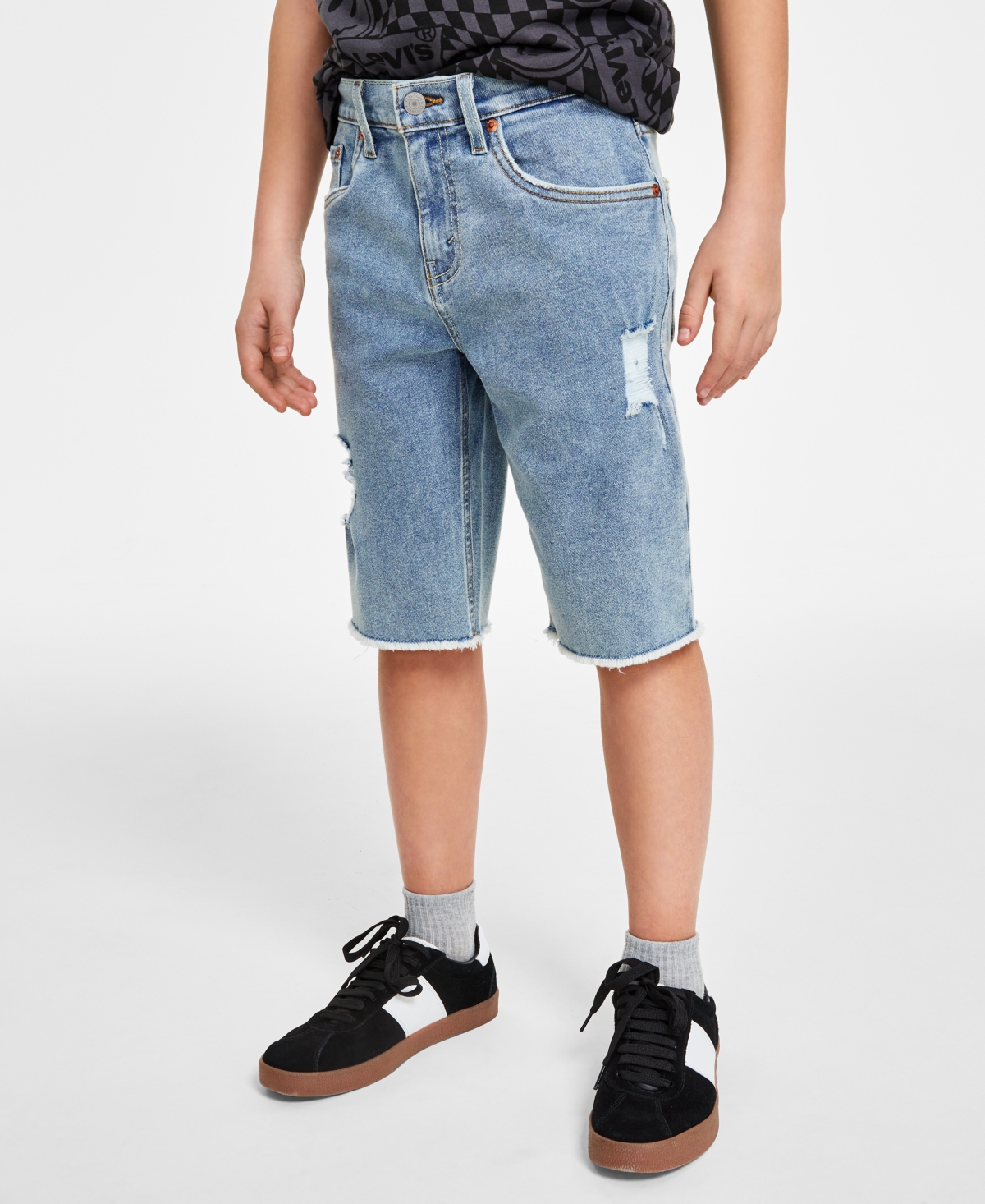 Levi's Big Boys Unbasic 511 Slim-fit Denim Shorts In Newport