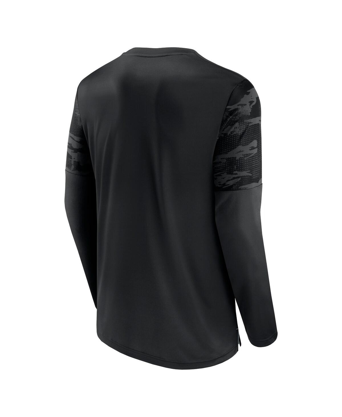 Men's Fanatics Silver Las Vegas Raiders Square Off Long Sleeve T-shirt - Silver